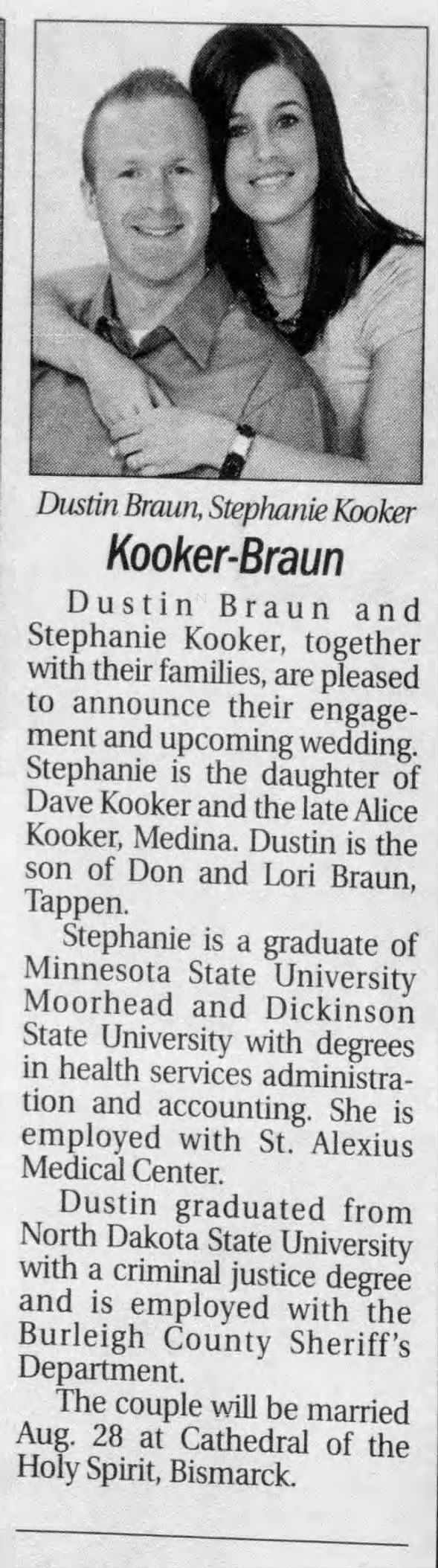Stephanie Kooker weds 2010 ND